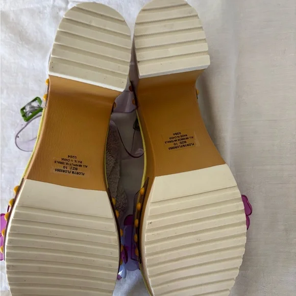 Betsey Johnson Floryn Open Toe Sandals Size 10 – Worn Once - near new - Picture 5 of 15